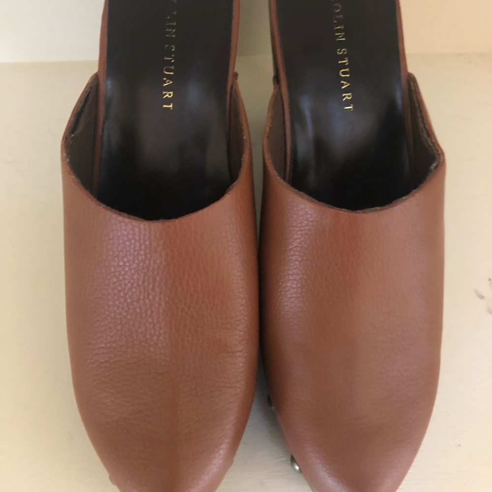 Colin Stuart Studded Leather Mules